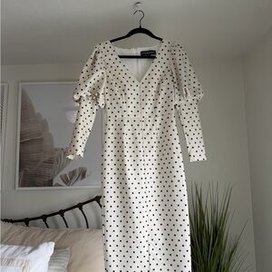 Little Mistress Elegant Polka Dot Dress